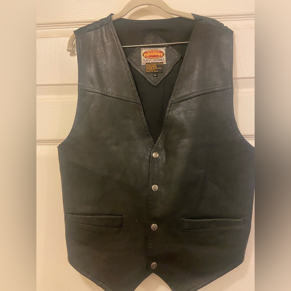 Vintage Paragraff Leather Vest